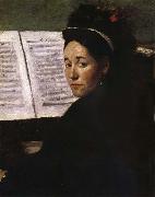 Edgar Degas The Lady play piano